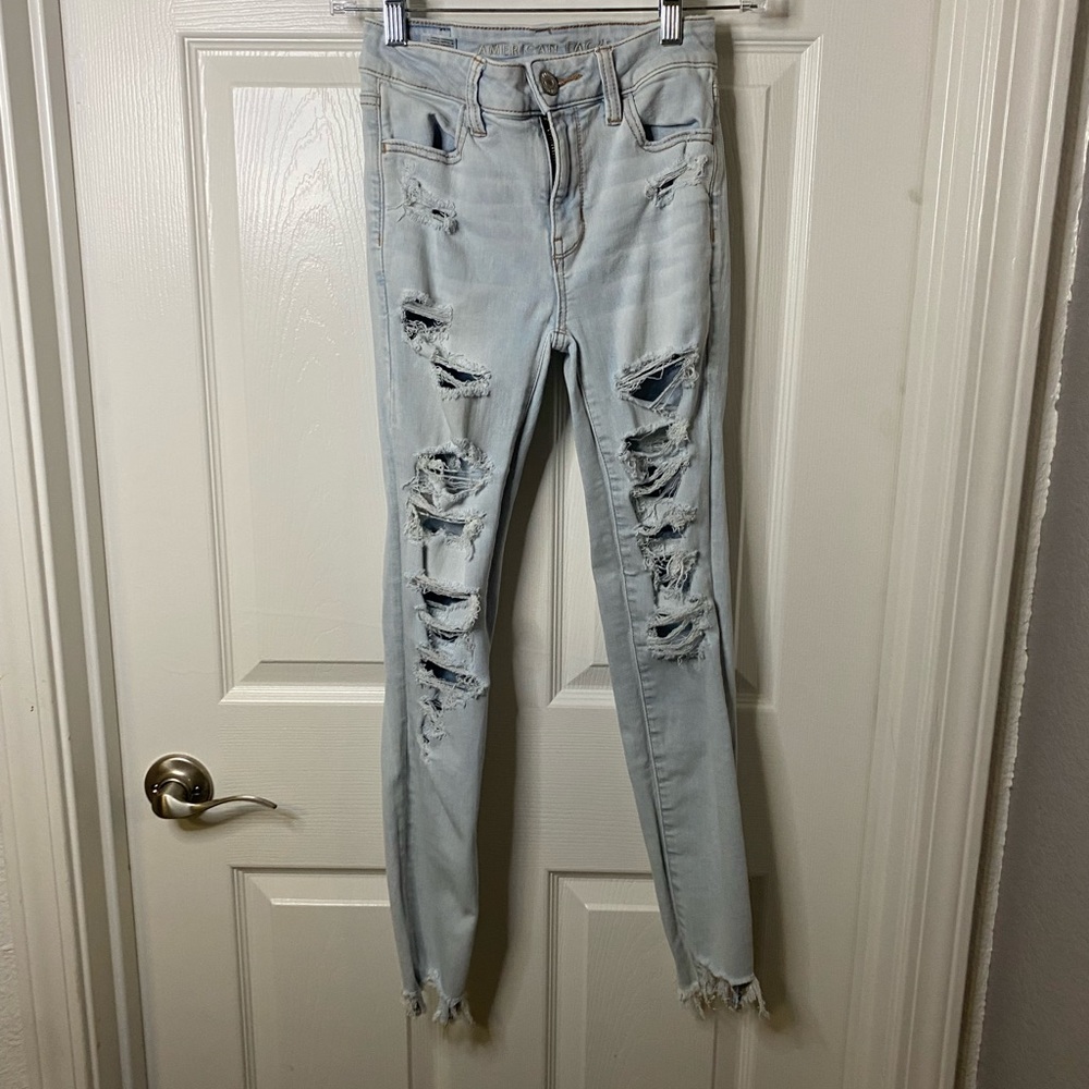 American eagle high rise jegging size 0 long